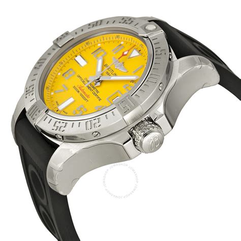 breitling avenger seawolf yellow dial.